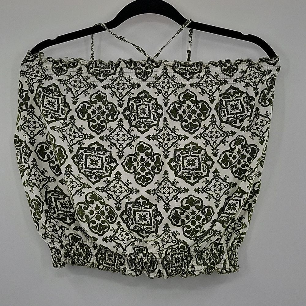 3For$20 Energie Sage Green & White Paisly Tube Top Size: Medium